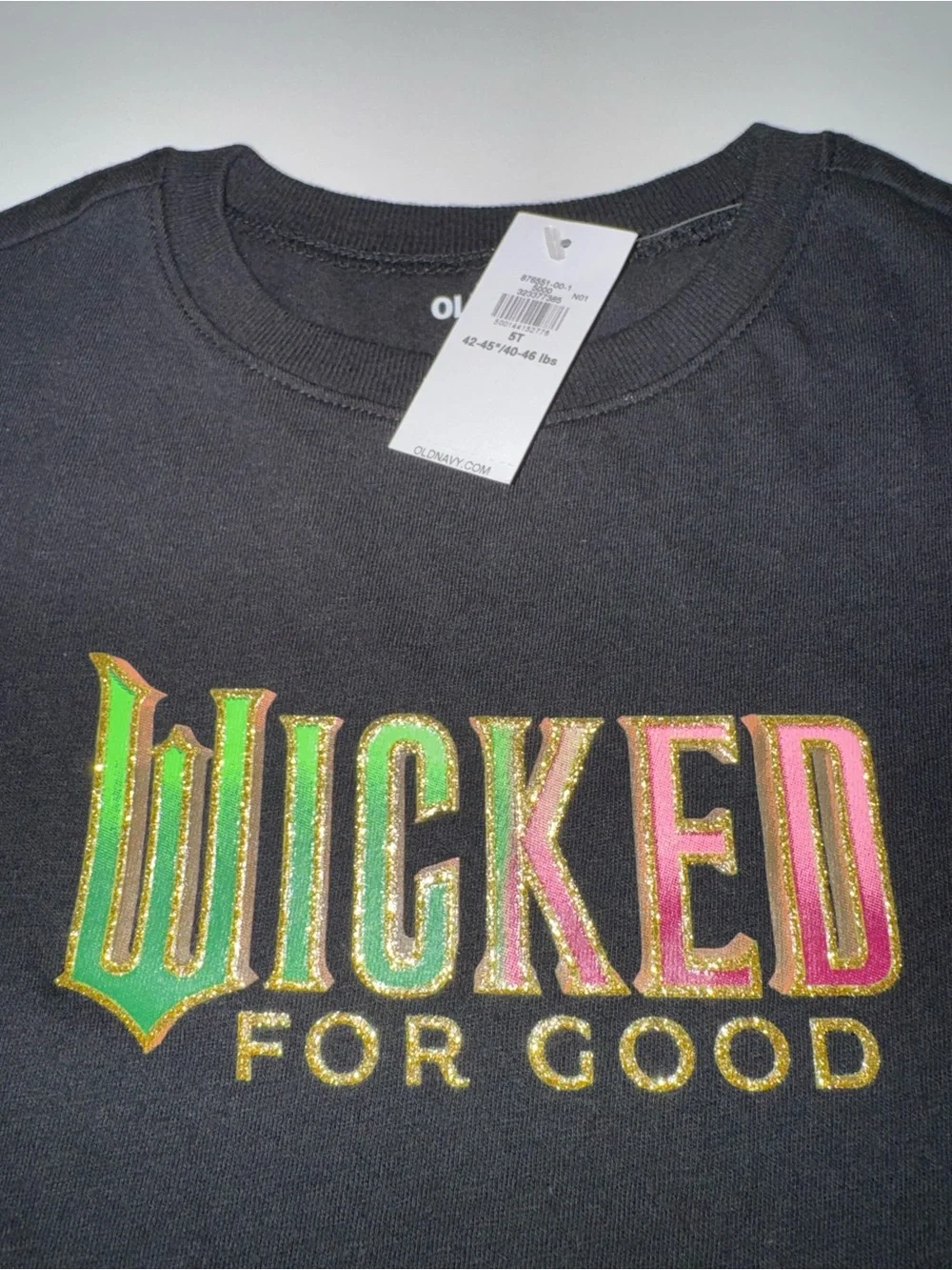 Girls’ Wicked Pretty Shimmer T-Shirt Tee Size 5 NEW